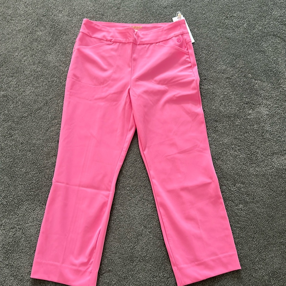 NWT Lilly Pulitzer Luxletic Alston crop Pant UPF 50+ size 10